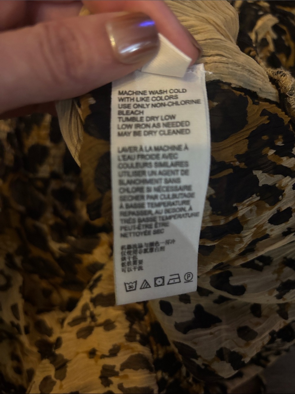 Free People Roma Leopard Animal Print Ruffle Blouse - Picture 7 of 15